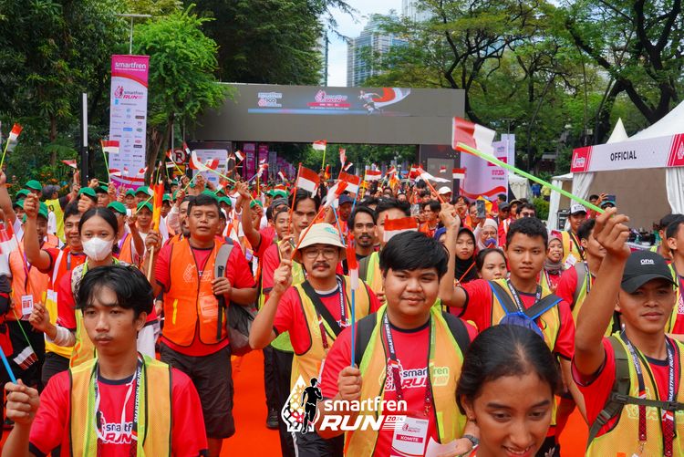 Race photo from Smartfren Run 2024