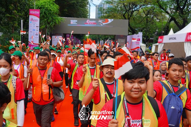 Race photo from Smartfren Run 2024