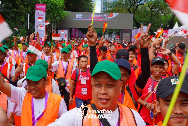 Race photo from Smartfren Run 2024
