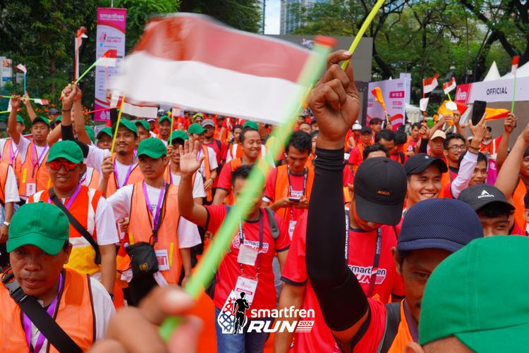 Race photo from Smartfren Run 2024