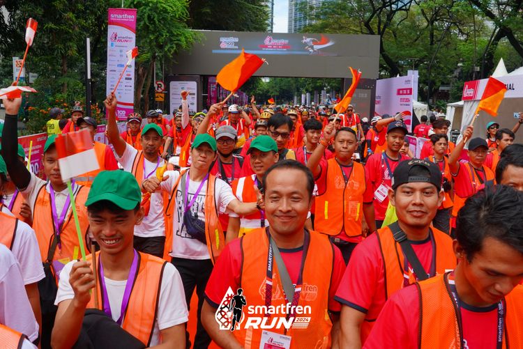 Race photo from Smartfren Run 2024