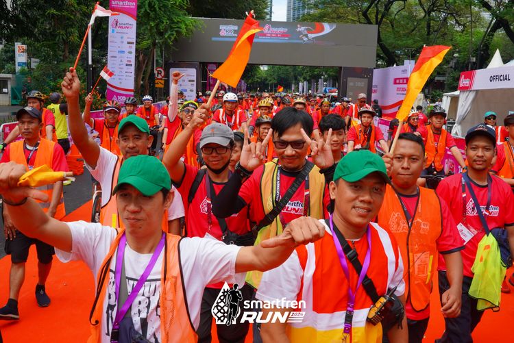 Race photo from Smartfren Run 2024