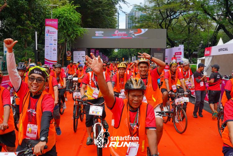 Race photo from Smartfren Run 2024