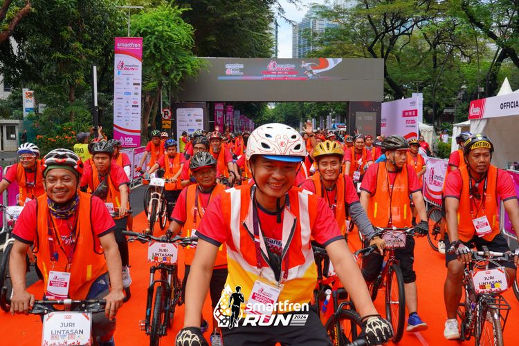 Race photo from Smartfren Run 2024