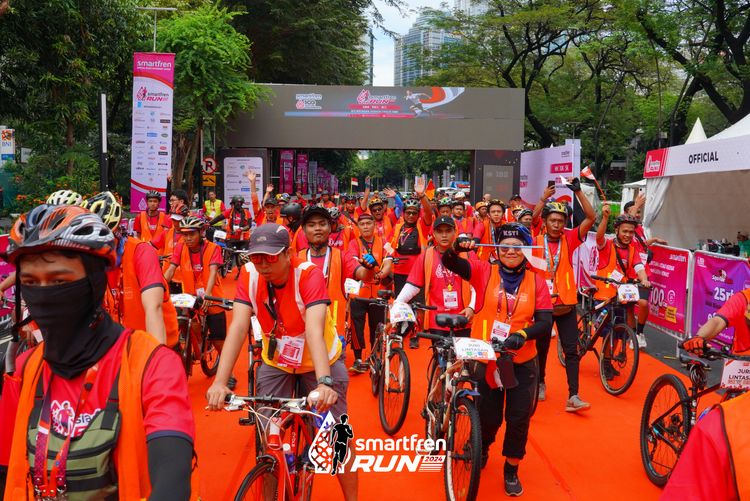 Race photo from Smartfren Run 2024