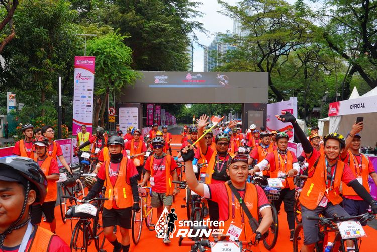 Race photo from Smartfren Run 2024