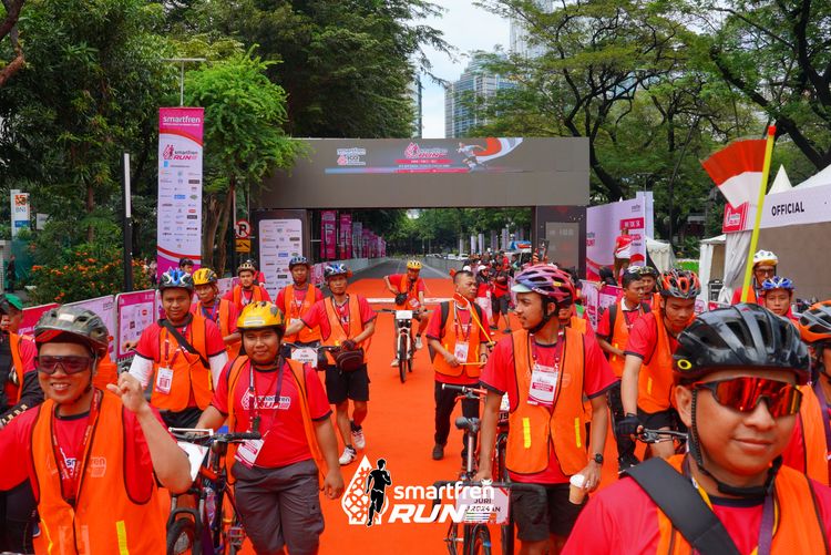Race photo from Smartfren Run 2024