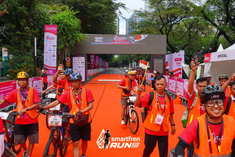 Race photo from Smartfren Run 2024