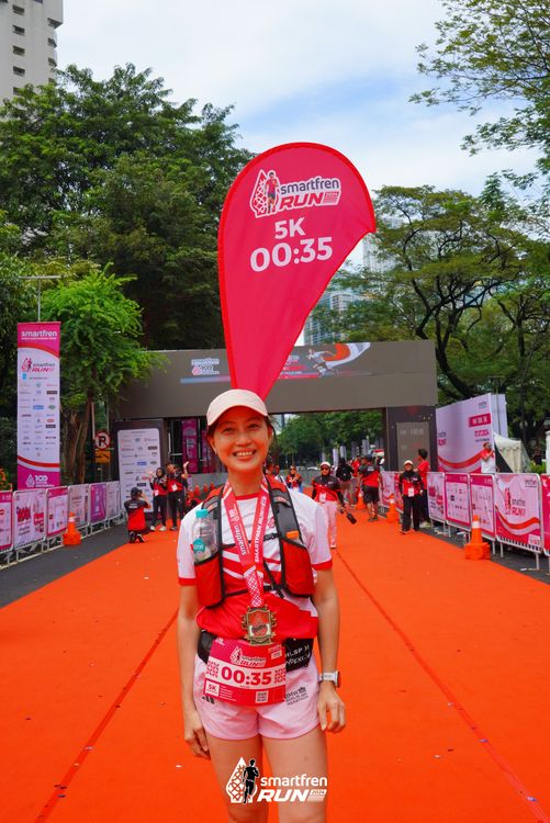 Race photo from Smartfren Run 2024