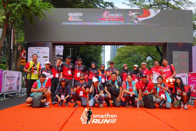 Race photo from Smartfren Run 2024