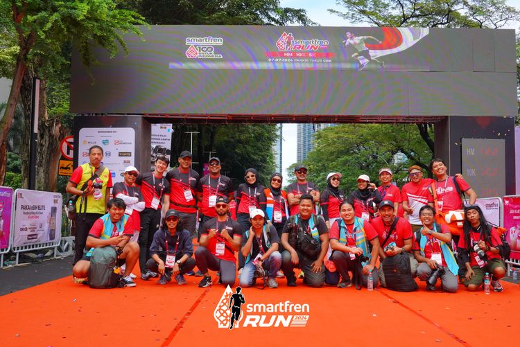 Race photo from Smartfren Run 2024
