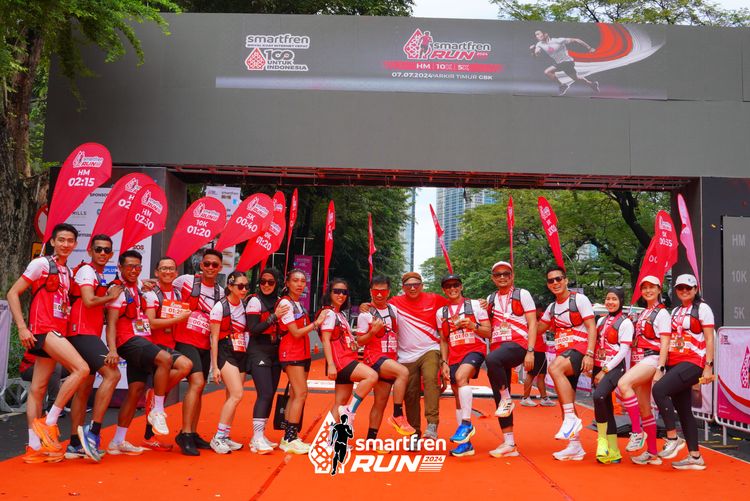 Race photo from Smartfren Run 2024