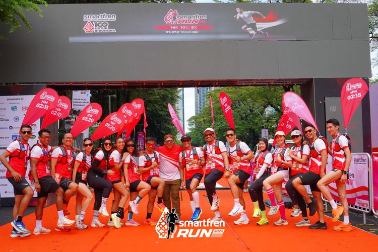 Race photo from Smartfren Run 2024