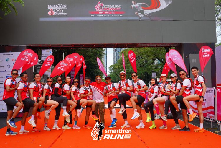 Race photo from Smartfren Run 2024