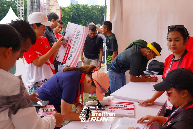 Race photo from Smartfren Run 2024