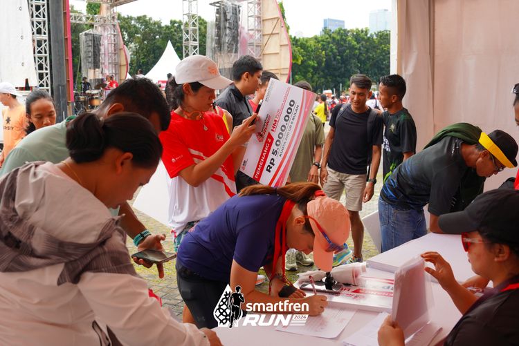 Race photo from Smartfren Run 2024