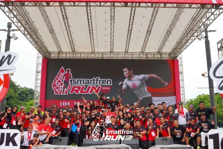 Race photo from Smartfren Run 2024