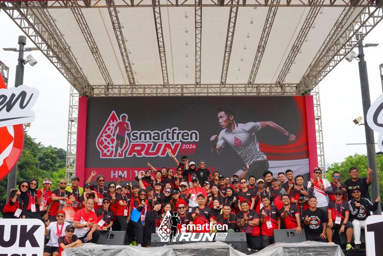 Race photo from Smartfren Run 2024