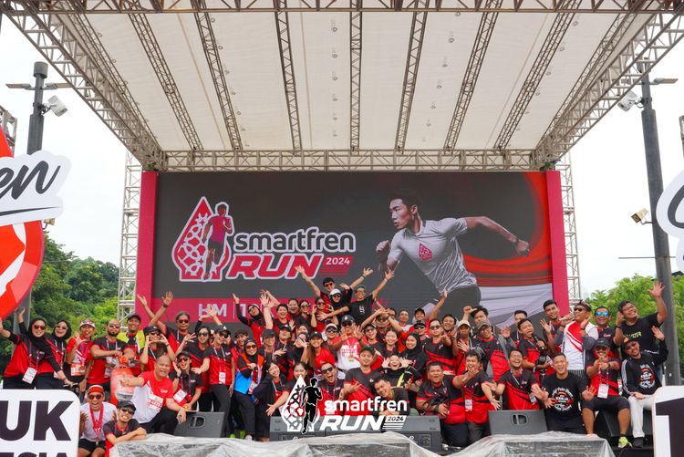 Race photo from Smartfren Run 2024