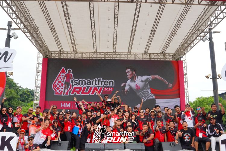 Race photo from Smartfren Run 2024