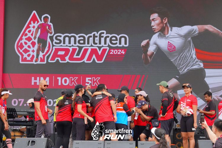 Race photo from Smartfren Run 2024
