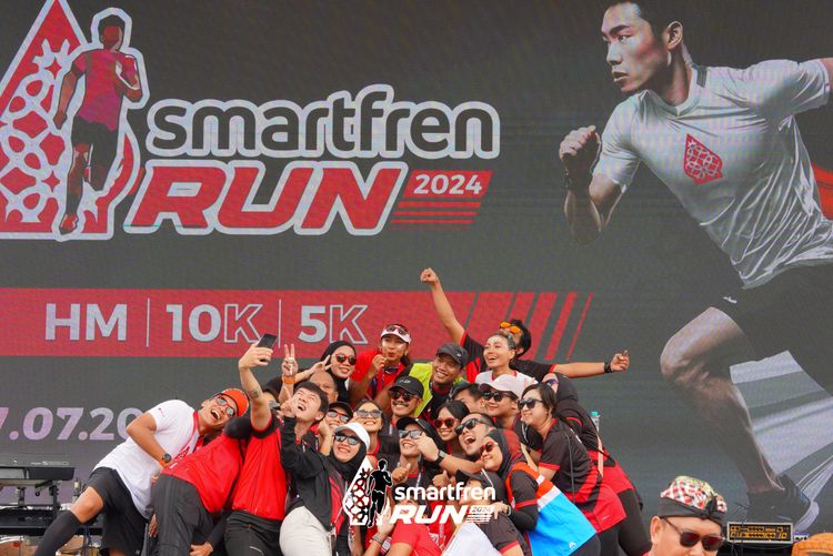 Race photo from Smartfren Run 2024
