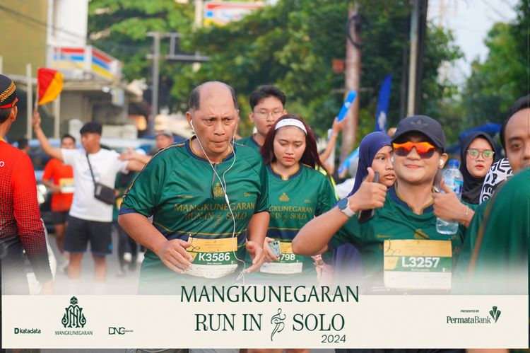 Race photo from Mangkunegaran Run 2024