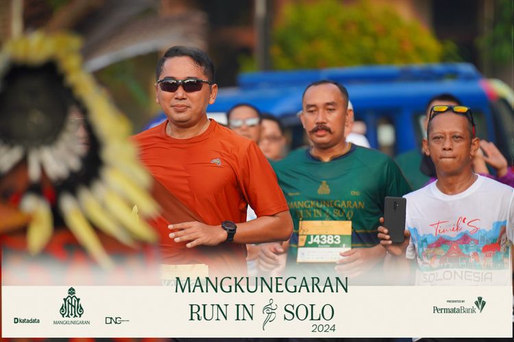 Race photo from Mangkunegaran Run 2024