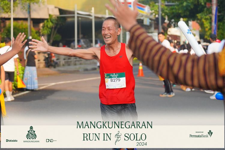 Race photo from Mangkunegaran Run 2024