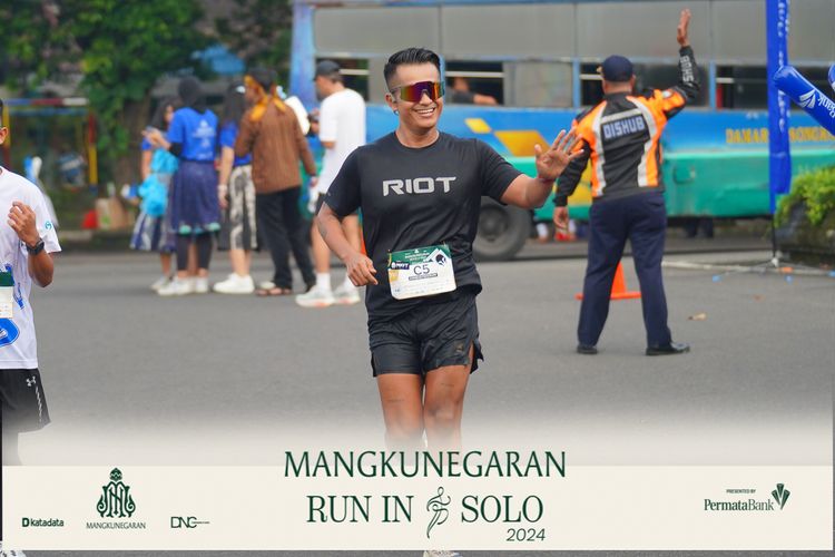 Race photo from Mangkunegaran Run 2024