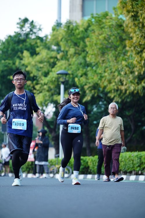Race photo from KEMLU RUN 2025