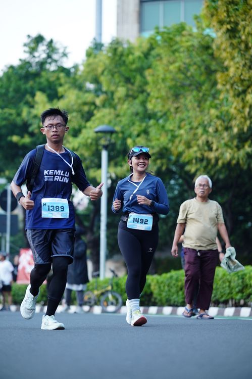 Race photo from KEMLU RUN 2025