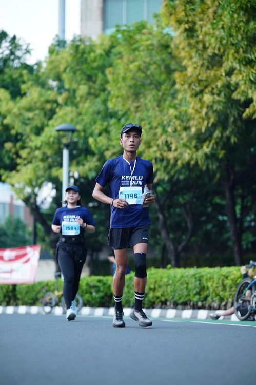 Race photo from KEMLU RUN 2025