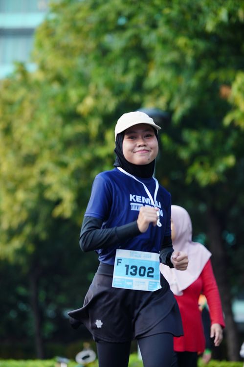 Race photo from KEMLU RUN 2025