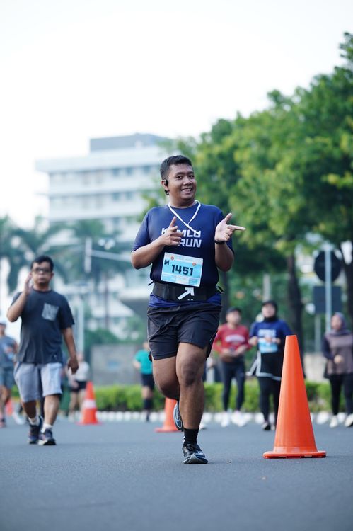 Race photo from KEMLU RUN 2025