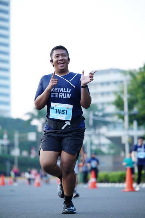 Race photo from KEMLU RUN 2025