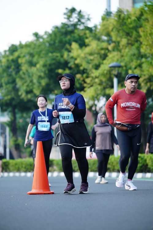 Race photo from KEMLU RUN 2025