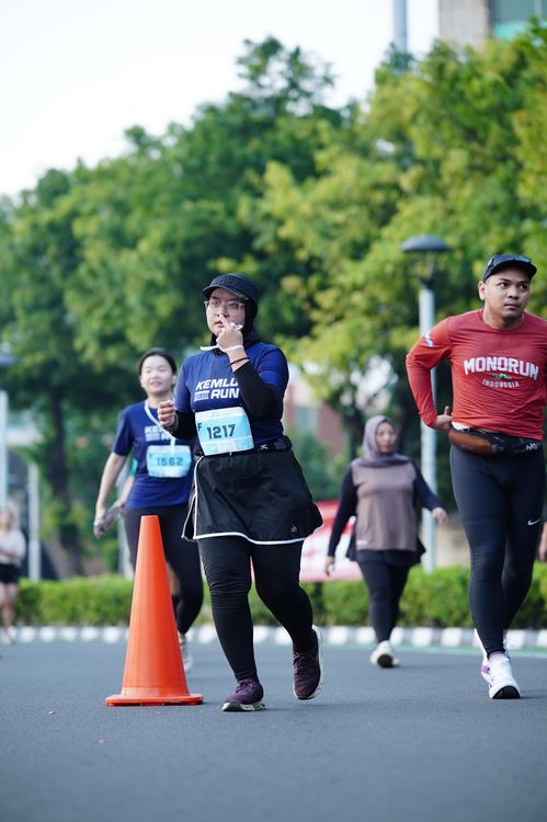 Race photo from KEMLU RUN 2025