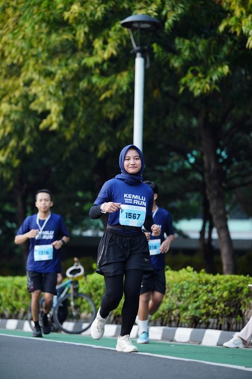 Race photo from KEMLU RUN 2025