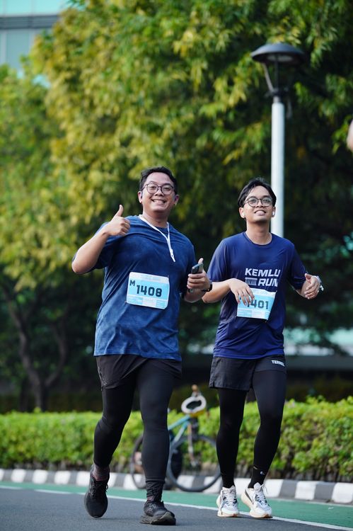 Race photo from KEMLU RUN 2025