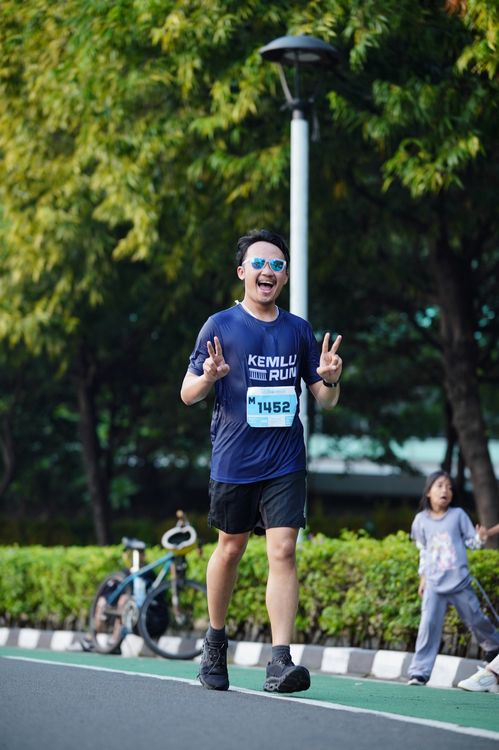 Race photo from KEMLU RUN 2025
