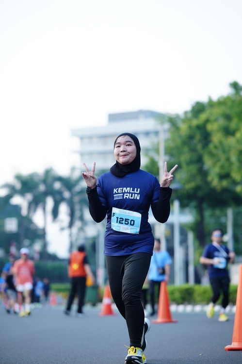Race photo from KEMLU RUN 2025