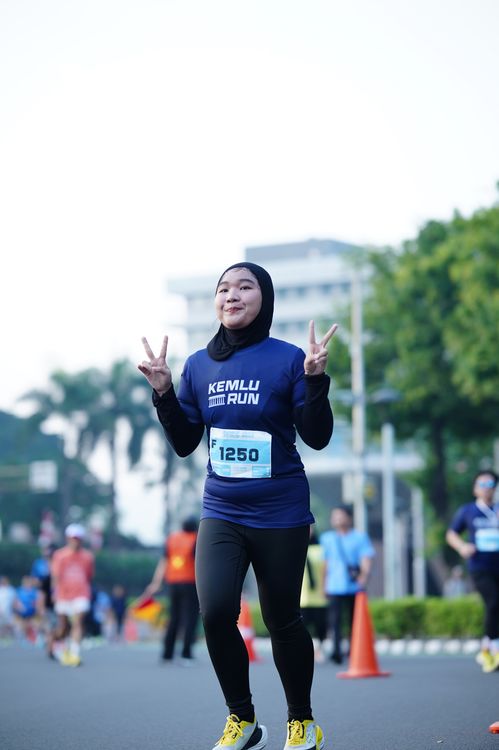 Race photo from KEMLU RUN 2025