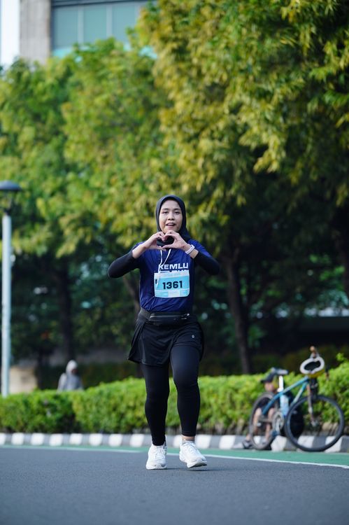 Race photo from KEMLU RUN 2025