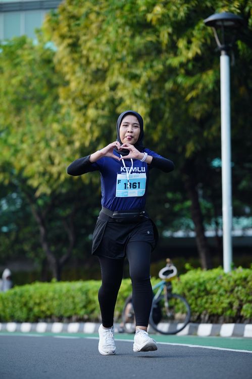 Race photo from KEMLU RUN 2025