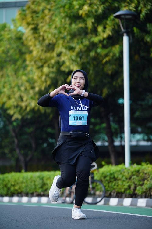 Race photo from KEMLU RUN 2025