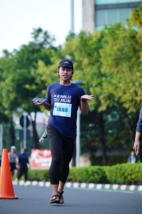 Race photo from KEMLU RUN 2025