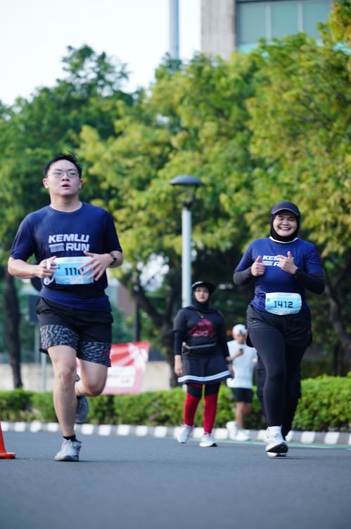 Race photo from KEMLU RUN 2025