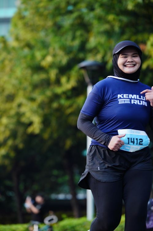 Race photo from KEMLU RUN 2025