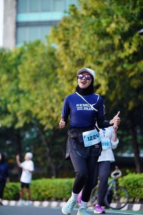 Race photo from KEMLU RUN 2025